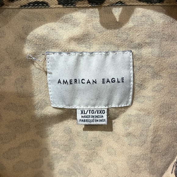 Leopard print denim cropped jacket - Picture 3 of 3